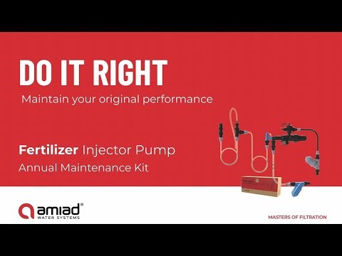 Amiad Fertilizer Injector Pump Annual Maintenance Kit