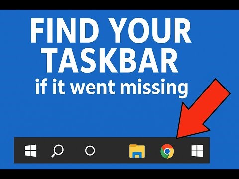 Lost Your Taskbar? Easy Fix for Windows Users!
