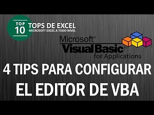 4 Tips para configurar el editor de Visual Basic | Tops de Excel