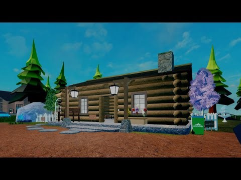 roblox backpacking: my new log cabin build + tour