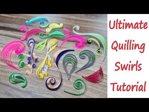 How to make Quilling Swirls - The ultimate mega tutorial - DIY Quilling