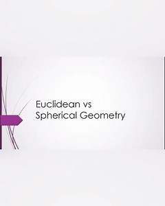 Euclidean geometry vs spherical geometry | Mathematics | Facebook