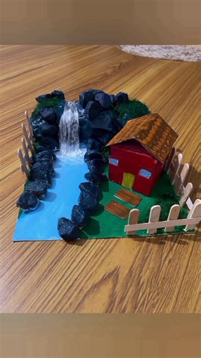 waterfall making without glue gun/waterfall/easy/shorts