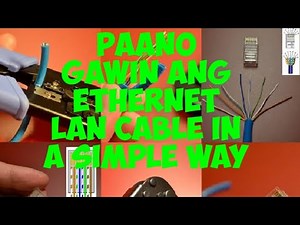 Paano gawin ang lan cable ethernet color code(Tagalog Tutorial)