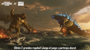 10K views · 368 reactions | Saluda a Kong y Godzilla mientras ganas cosas increíbles. 練轢 ¡Echa un vistazo a nuestro evento Ataques de Titanes en el juego y mira cómo podrías ganar artículos épicos para vestir jugando al Modo Clásico con temática de Godzilla vs. Kong! 朗  ¡Únete ya al evento Poder de los Titanes!  https://pubgmobile.live/GodzillaVsKong | PUBG MOBILE | Facebook