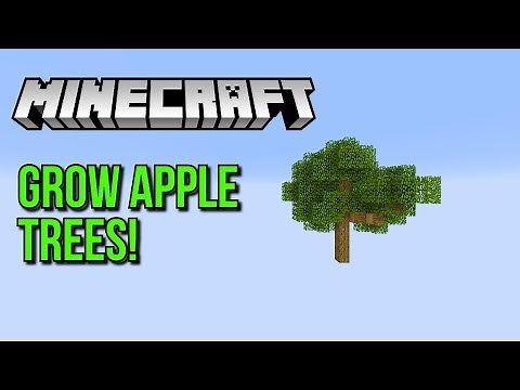 Minecraft How To Grow Apple Trees Perfectly Easy! - Tutorial