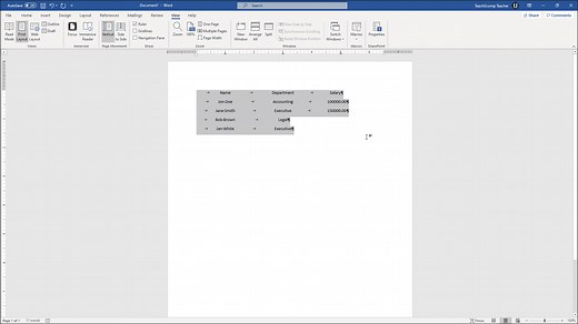 Using Tab Stops in Word- Instructions - TeachUcomp, Inc.