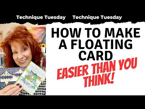 😮How To Make a FLOATING CARD Tutorial!