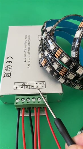 RGB Light Strip Controller | Party Decoration Lights 🎉 #ledcontroller #shorts #led