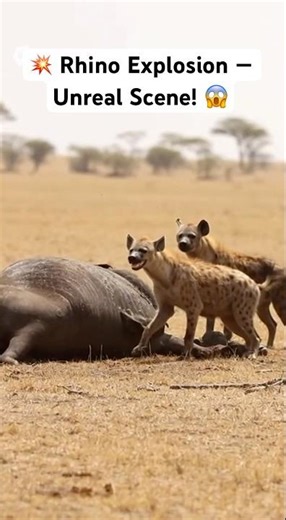 💥 Why do you think the rhino’s body exploded? 😱