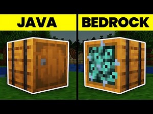 40 DIFFERENCES between MINECRAFT JAVA and BEDROCK