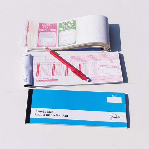 Ladder Pre-Use Visual Inspection Checklist (Pad of 30) | SG World