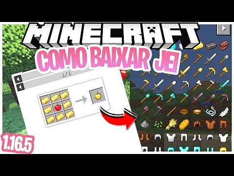 COMO BAIXAR E INSTALAR O JEI NO MINECRAFT 1.16.5 (mod de receitas/craftings) TUTORIAL FACIL E RAPIDO