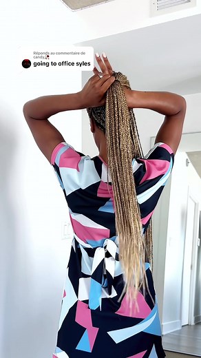 How to Style Knotless Braids for Work | Corporate Braid Hairstyles