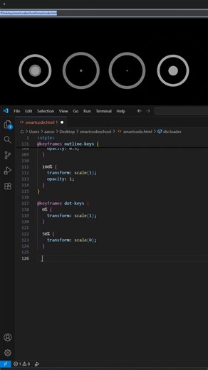 🔥 Modern CSS Circular Loader Animation | HTML & CSS Tutorial #coding #html