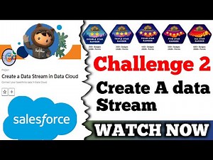 Create a Data Stream || Create a Data Stream in Data Cloud || Challenge 2
