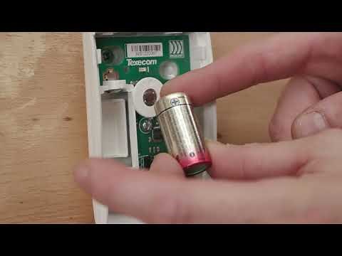 Texecom wireless sensor battery - HOW TO CHANGE