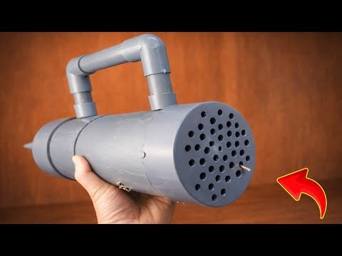 Automatic high speed vacuum cleaner made from PVC pipe extremely simple