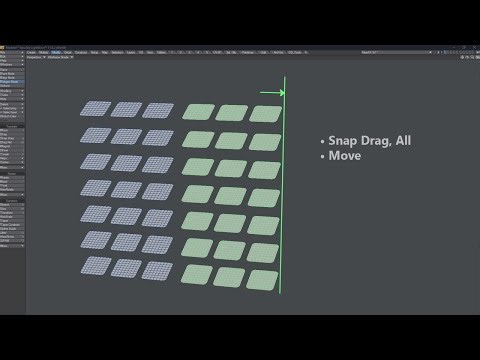 LightWave Model - Snap, Move to Xpos