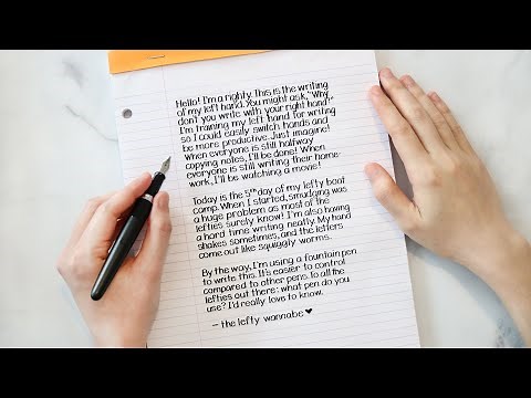 Writing with my Left Hand (Non-Dominant Hand) | 5th Day (Lefty Boot Camp)