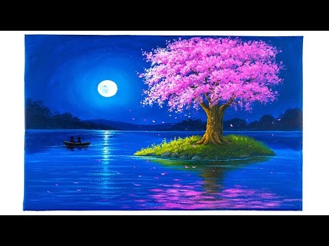 EASY Acrylic Painting | Simple Full Step-by-Step Tutorial