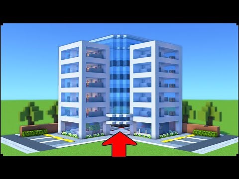 How To Make a Modern Hotel In Minecraft | City Tutorial "Including Interior"