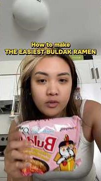 How to make easy buldak ramen #ramen #recipe #cookinghacks