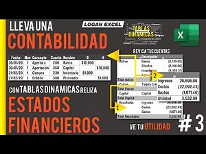 ✅ How to keep a simple accounting in excel, financial statements in excel with dynamic table