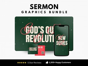 Advent Sermon Series Graphics: Church Canva Template (digital Download)