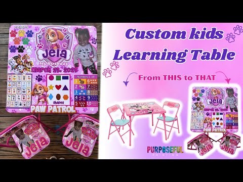 DIY Custom Learning Table for Kids