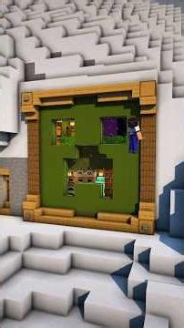 Minecraft Creeper Mountain House 🏡 #minecraftbuilding