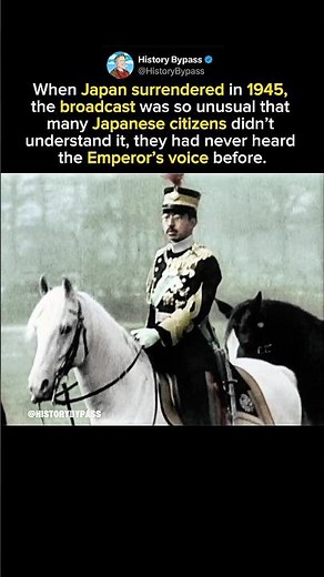 When Japan Heard the Emperor’s Voice for the First Time #shorts