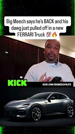 Big Meech says he's BACK and his dawg just pulled off in a new FERRARI truck #bmf #bigmeech #ferrari