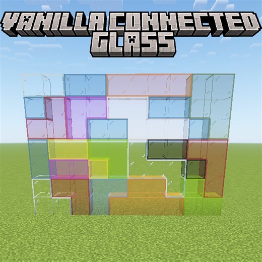 Vanilla Connected Glass (No OptiFine   Works with any resource pack) Minecraft Texture Pack