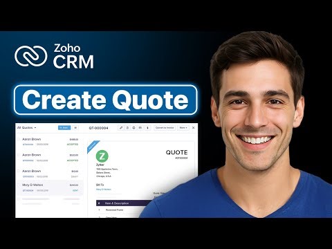 How To Easily Create Quote In Zoho CRM - Step By Step (2025 Guide)