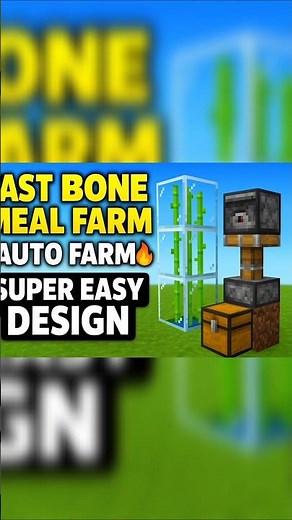 “Fastest Bone Meal Farm in Minecraft | Easy Automatic Bone Meal Farm Tutorial (Java & Bedrock)”