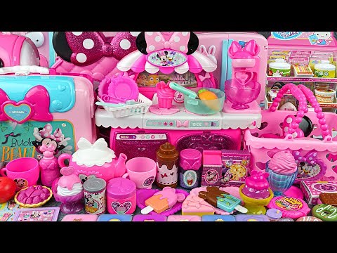 60 Minutes Ultimate Cooking Toys Playset, Unboxing Minnie Mouse Kitchen Collection | Tina Review
