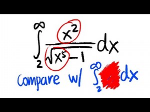 Comparison test for improper integrals example 2, calculus 2 tutorial