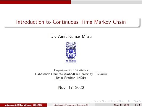 Introduction to Continuous Time Markov Chain