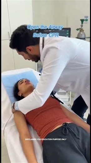 Airway Opening | CPR Technique #HeadTiltChinLift #OpenAirway
