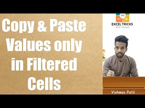Copy & Paste Values only in Filtered Cells