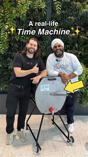 Sam | Sustainable Living on Instagram: "This is a time machine, but not in the way you’d expect! It actually gives billions of people their time back! So 60% of the world still hand-washes clothes, that’s over 5 billion people, and that task falls mostly on women and girls who spend up to 20 hours a week on laundry alone. But The Washing Machine Project are on a mission to change that. They’ve created the world’s first flat-packable manual washing machine that doesn’t use electricity, needs half