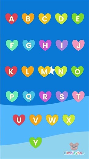ABC Song with Heart! ❤️ Learn Letters A-Z for Kids | Alphabet Song | Bimbleyboo #shorts
