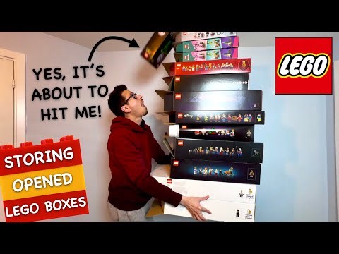 How I Store My Opened LEGO Boxes and Spare Pieces