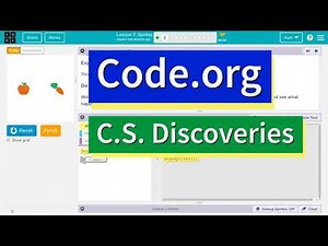 Code.org Lesson 8.1 Sprites | Tutorial with Answers | Unit 3 C.S. Discoveries