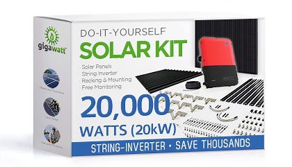 20kW DIY Solar Panel Kit With String Inverter | GoGreenSolar