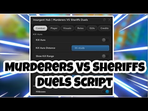 [NEW] Murderers VS Sheriffs Duels Script | Kill All | Hitboxes | Kill Aura | Esp | MORE | PASTEBIN