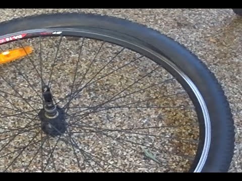 Exploding bike tube - what happens when you don't install your tyre correctly