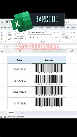 Aprial Mustilan on Instagram: "buat barcode pakai font donlot gratis di google namanya idotomation hc39m #fblifestyle #microsoftword #belajarngetik #belajarexcel #belajarkomputer"