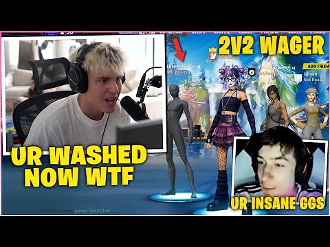 CLIX EMBARASSED PETERBOT & His NEW DUO In 2v2 ZONE Wars Wager! (Fortnite Moments)
